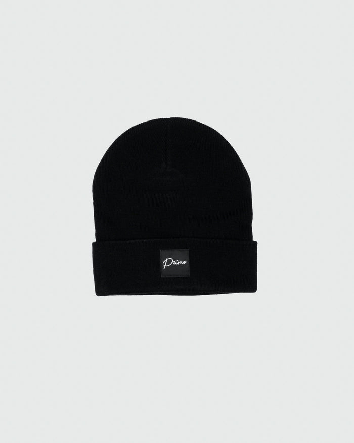 Men’s Cursive Beanie - Black