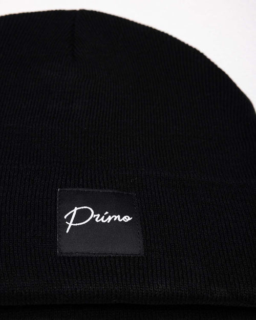 Black Cursive Beanie