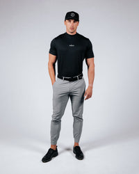 Black Mock Neck Tee