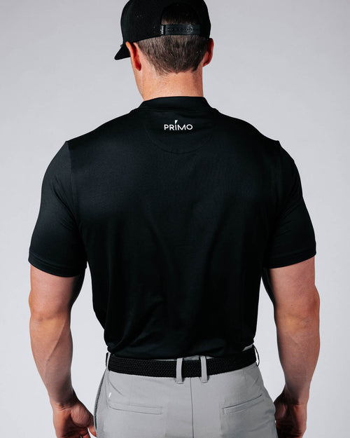 Black Mock Neck Tee
