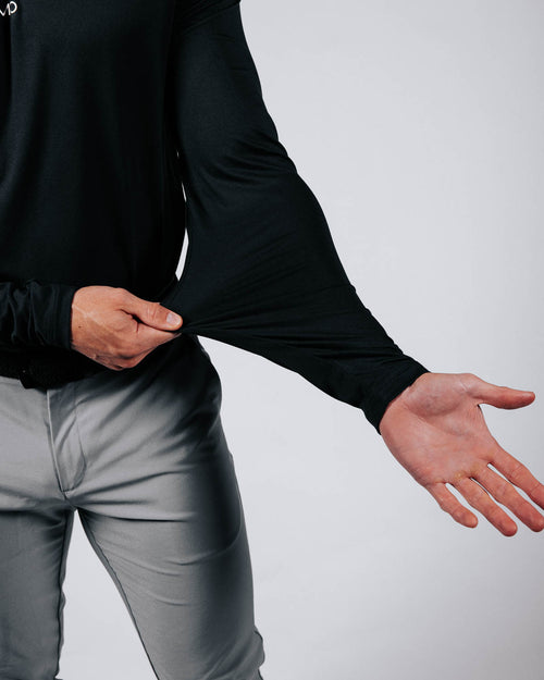 Black Mock Neck Long Sleeve