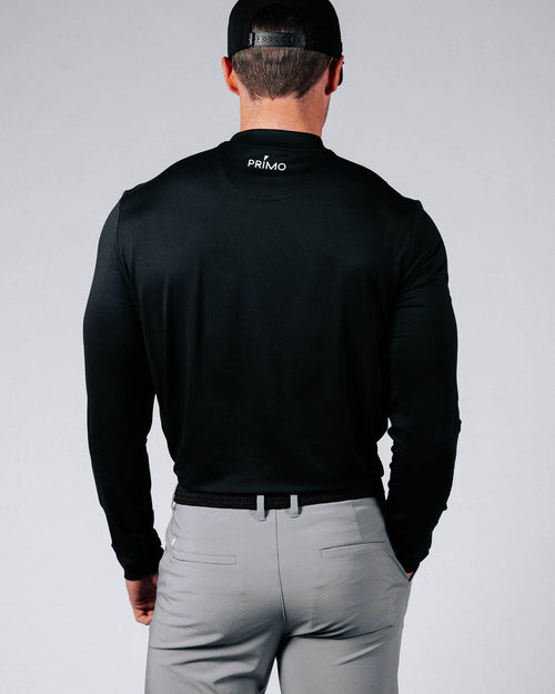 Black Mock Neck Long Sleeve