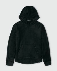Black Polar Fleece Hoodie