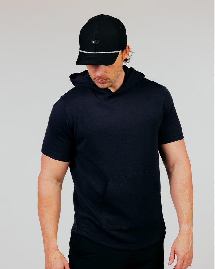 Black CoreSoft Hooded Tee