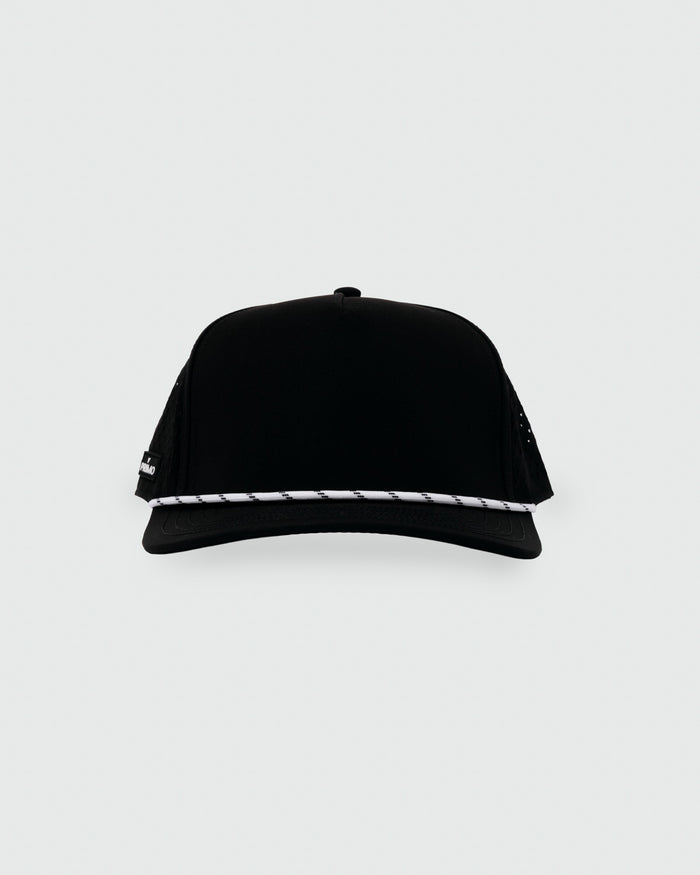 Black Blank Hat w/ Rope