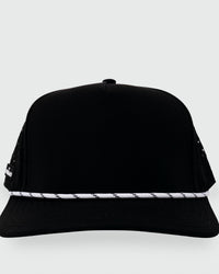 Black Blank Hat w/ Rope