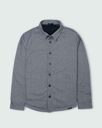 Dark Gray Lined Button Up Shirt