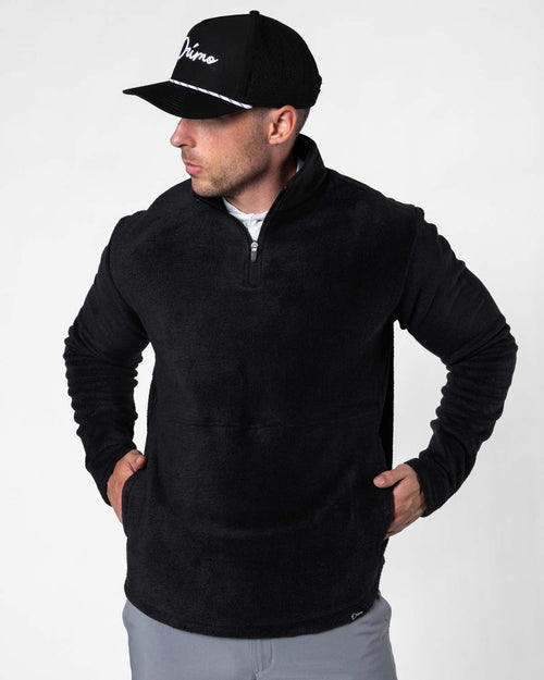 Men’s Polar Fleece Q Zip - Black