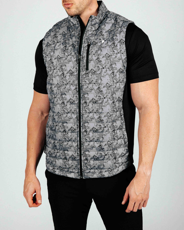 Marble Puff Vest