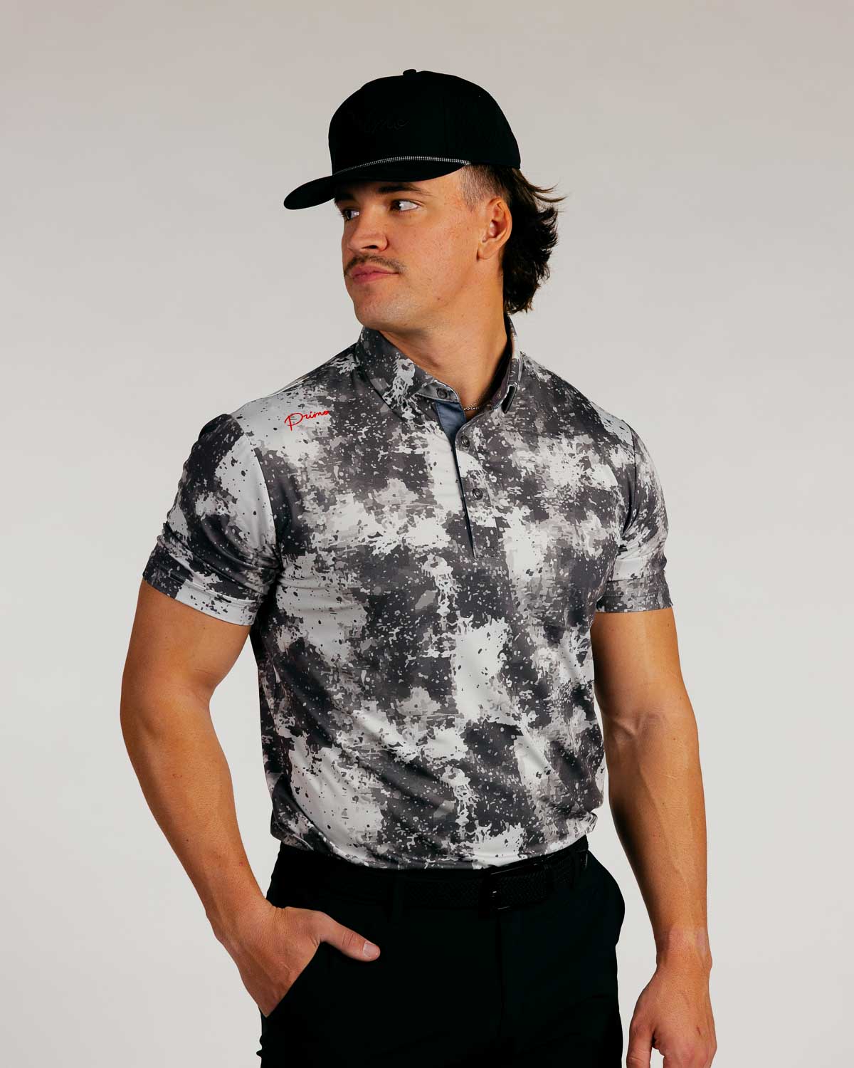 Cursive Classic Polo - Concrete