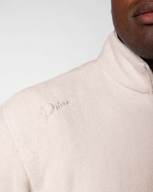 Light Khaki Polar Fleece Q Zip
