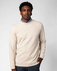 Light Khaki Waffle Crew Neck