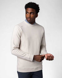 Light Khaki Waffle Crew Neck