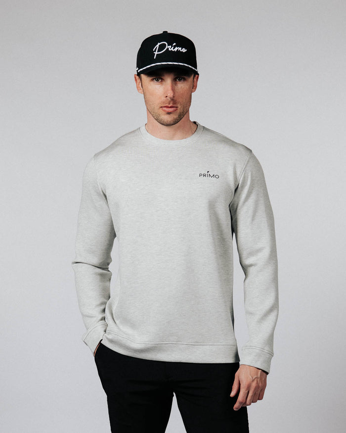 Men's Heather Gray Golf Crew Neck