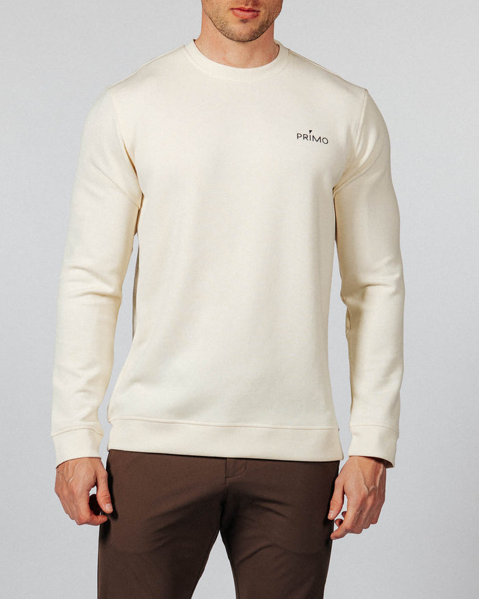 Men's Light Khaki Golf Crew Neck
