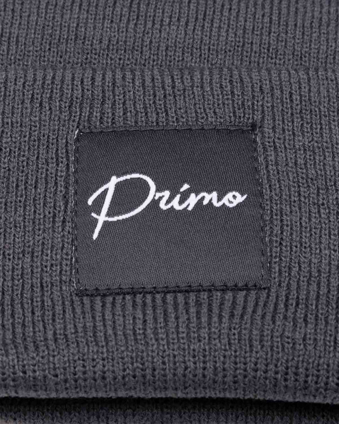 Dark Gray Cursive Beanie