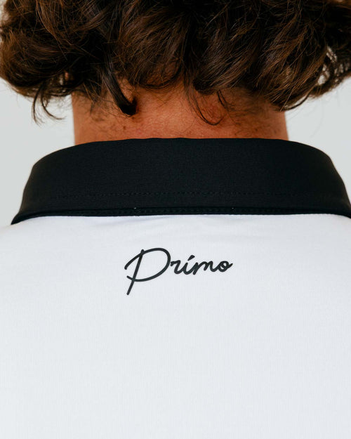 Grant Horvat Essentials White & Black Classic Polo