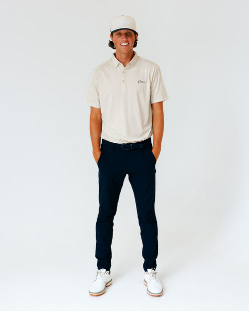 Grant Horvat Essentials Oatmeal Classic Polo