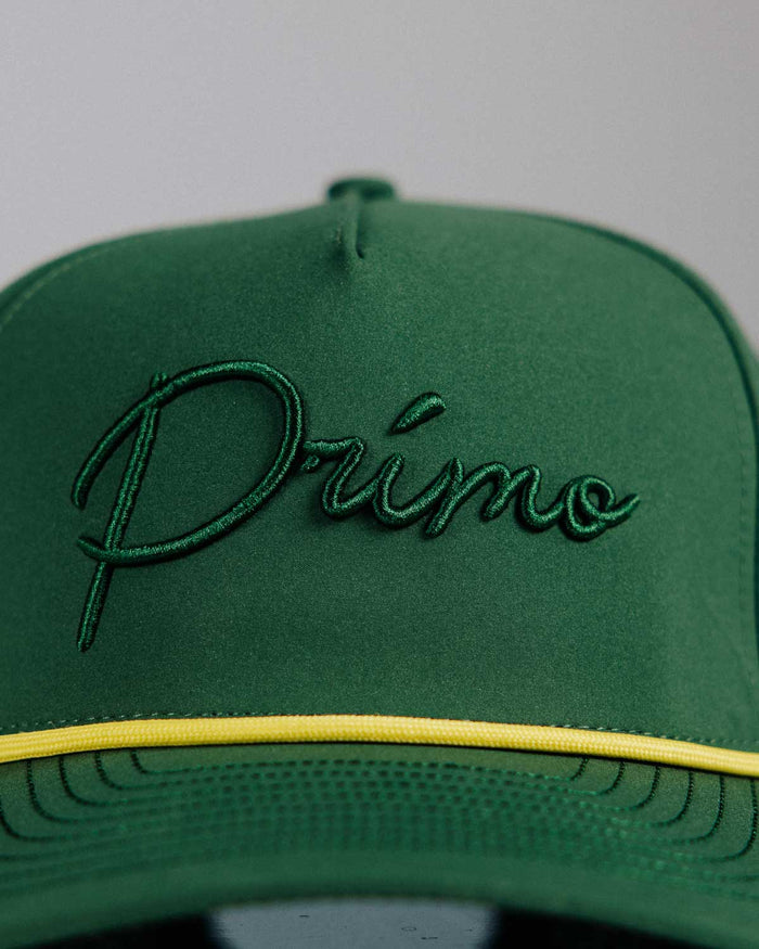 Green Monochrome Cursive Hat