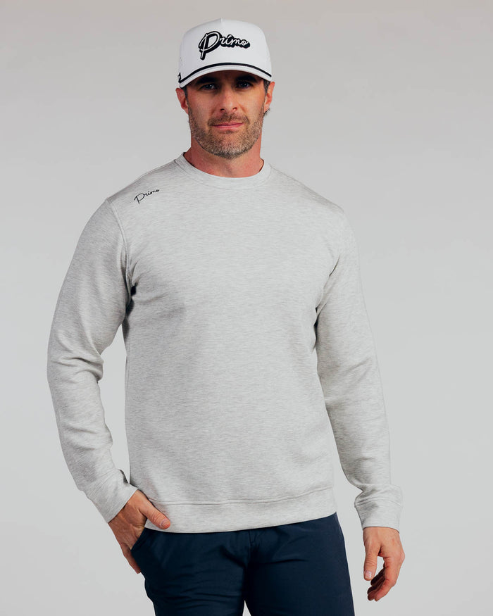 Heather Gray Cursive CoreSoft Crew