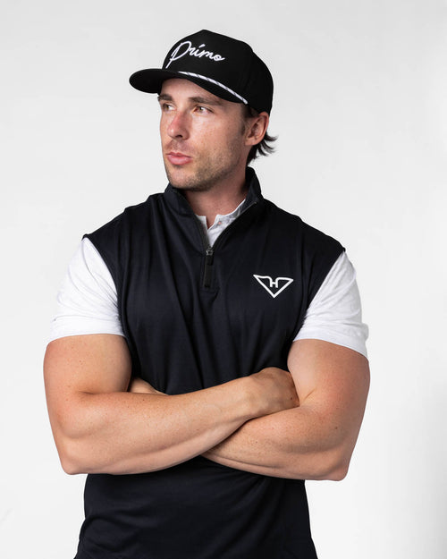 Black HyFlyers Quarter Zip Vest