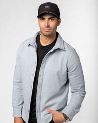 Men’s Button Up Shirt - Light Gray