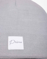 Light Gray Cursive Beanie
