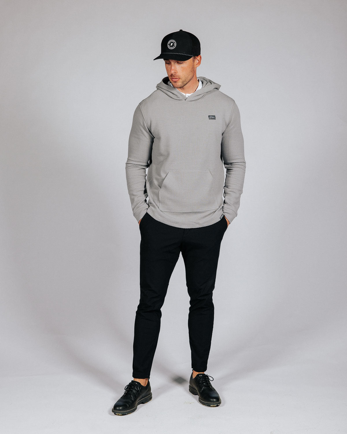Light Gray Waffle Hoodie