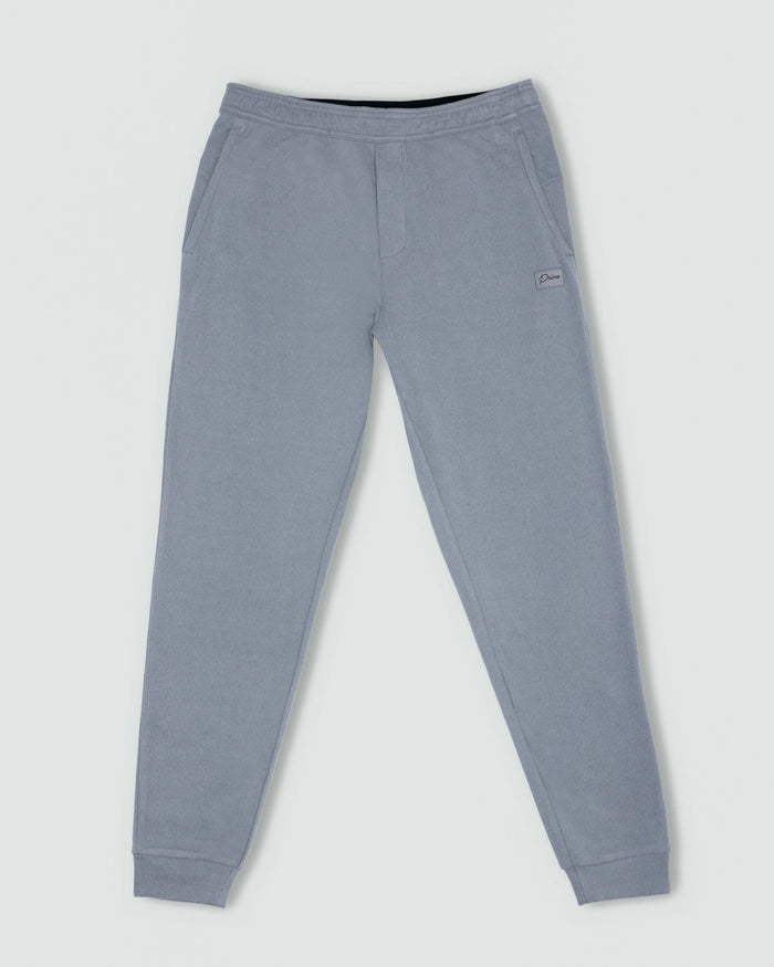 Light Gray Brushed Rib Knit Jogger