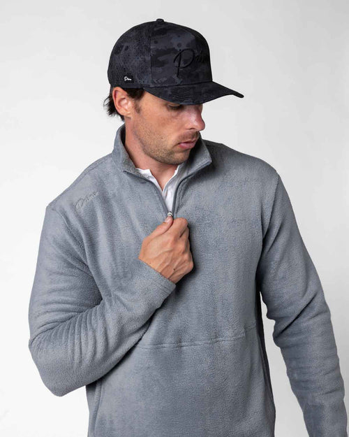 Men’s Polar Fleece Q Zip - Light Gray