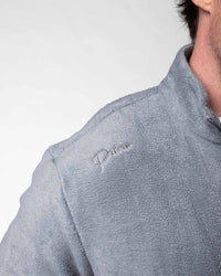 Light Gray Polar Fleece Q Zip