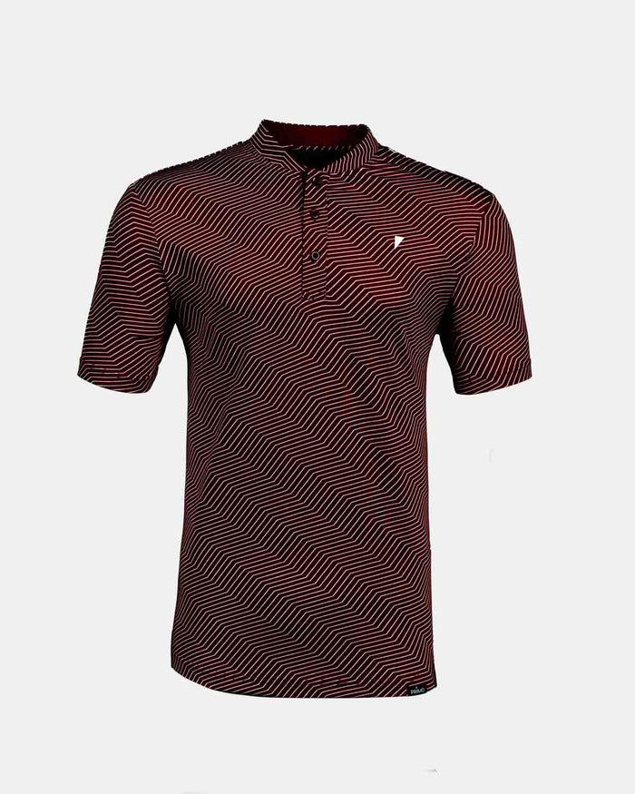 Maroon Chevron Blade Polo