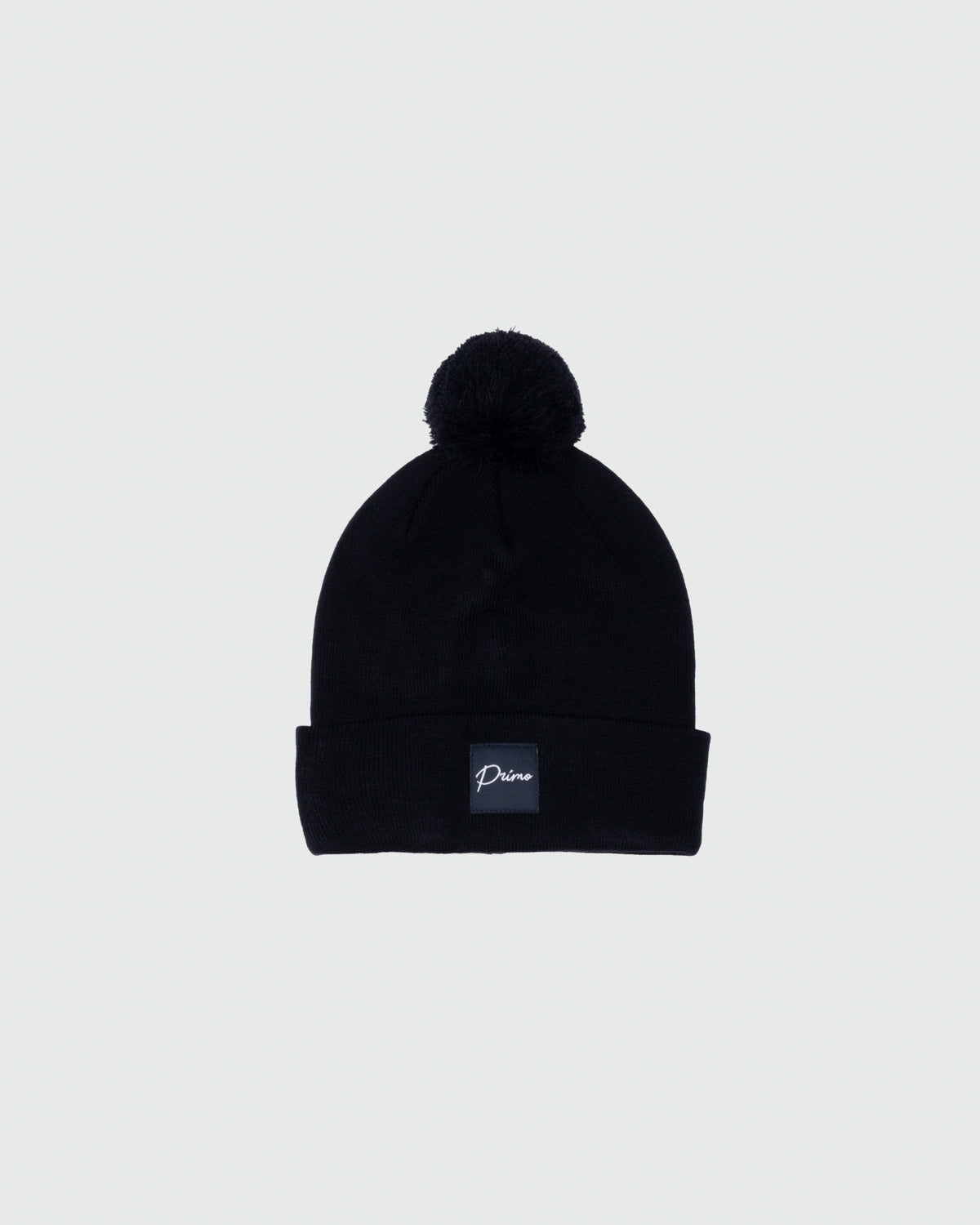 Men’s Cursive Pom Pom Beanie - Navy