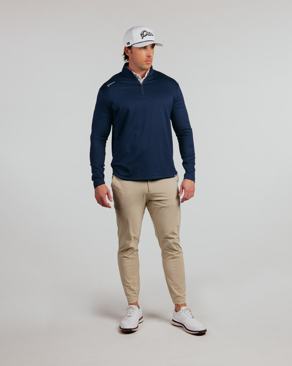 Primo Golf Quarter Zip - Navy Cursive