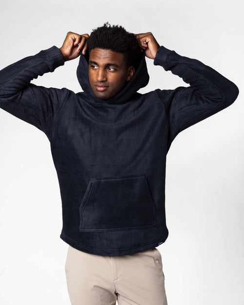 Navy Polar Fleece Hoodie