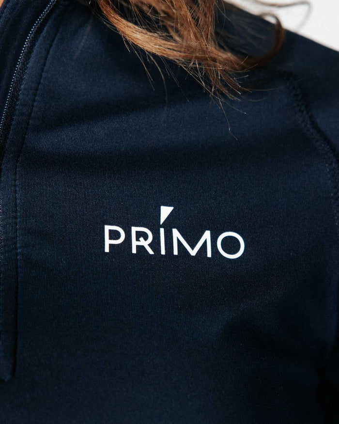Women's Navy Crop Quarterzip