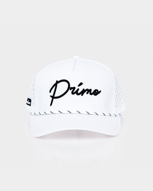 Cursive Hat - White