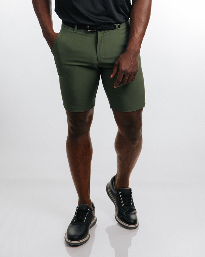 Men's Olive Golf Shorts