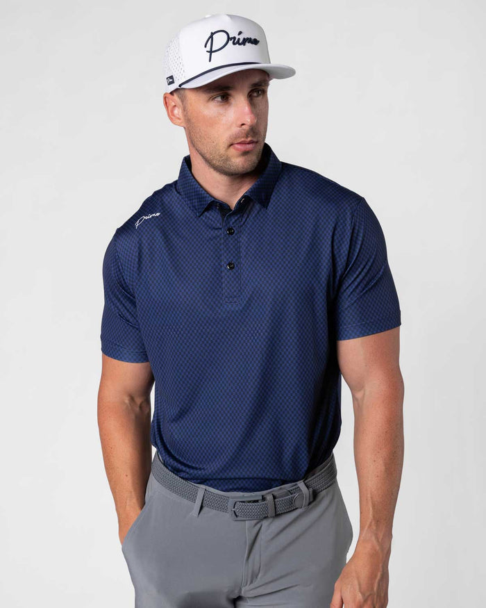Si Woo Kim x Primo Striped Classic Polo - Checkers