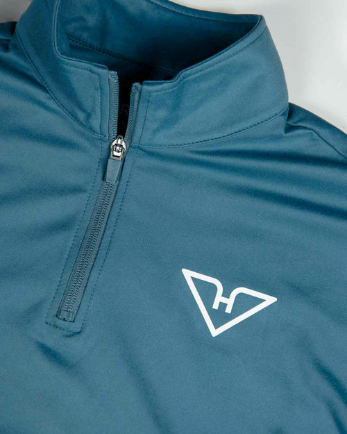 Slate Blue HyFlyers Quarter Zip Vest