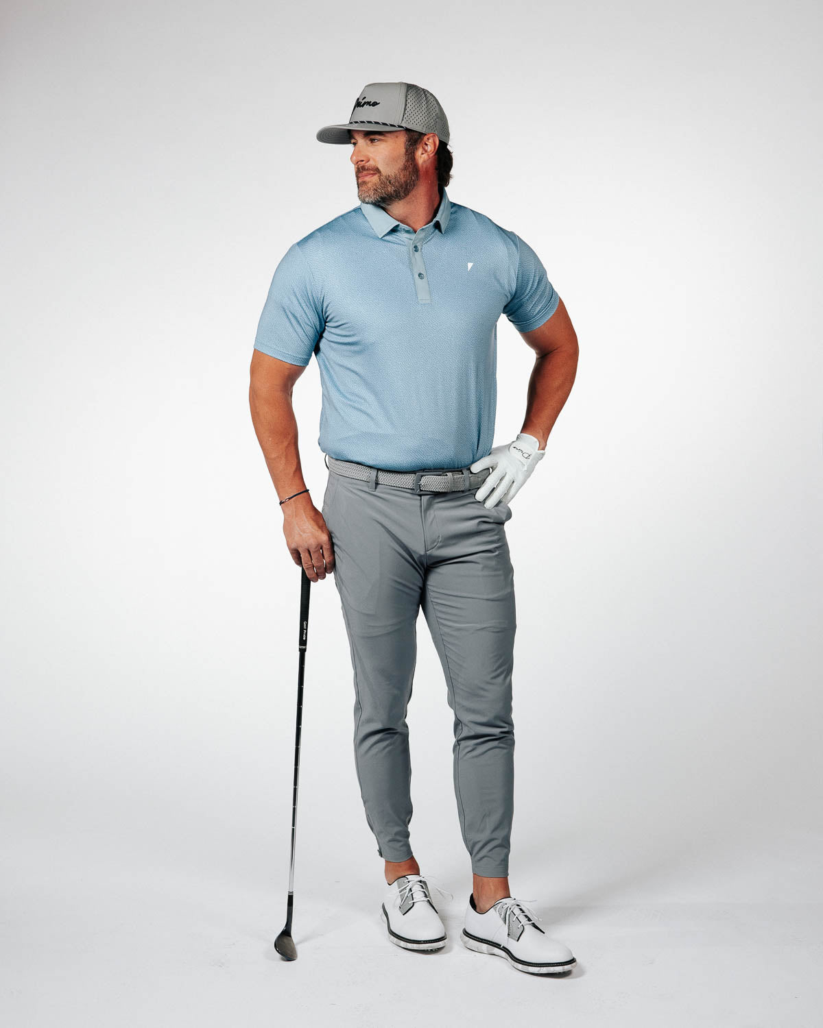 Storm Blue Maze Classic Polo