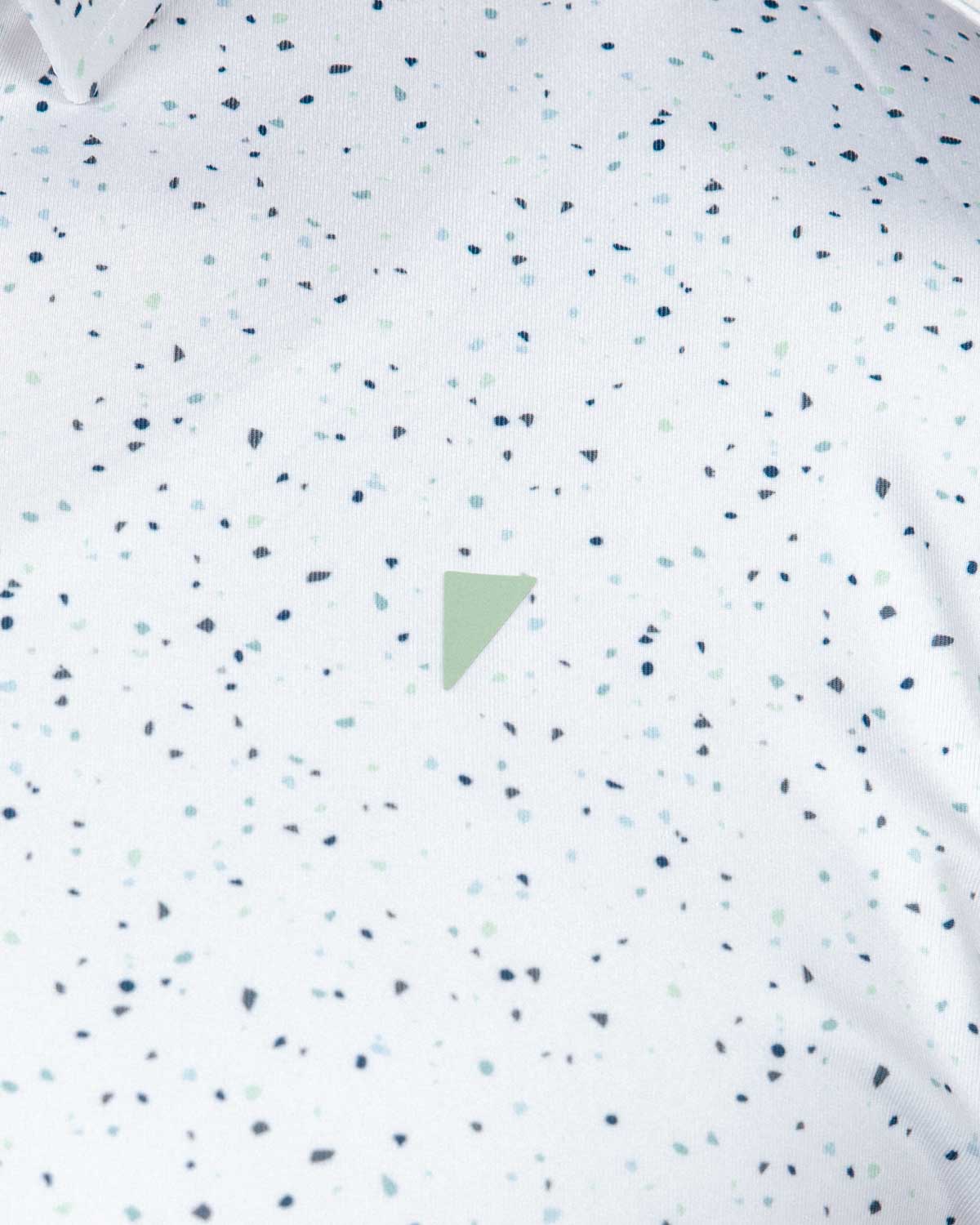 Teal Confetti Classic Polo