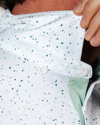Teal Confetti Classic Polo