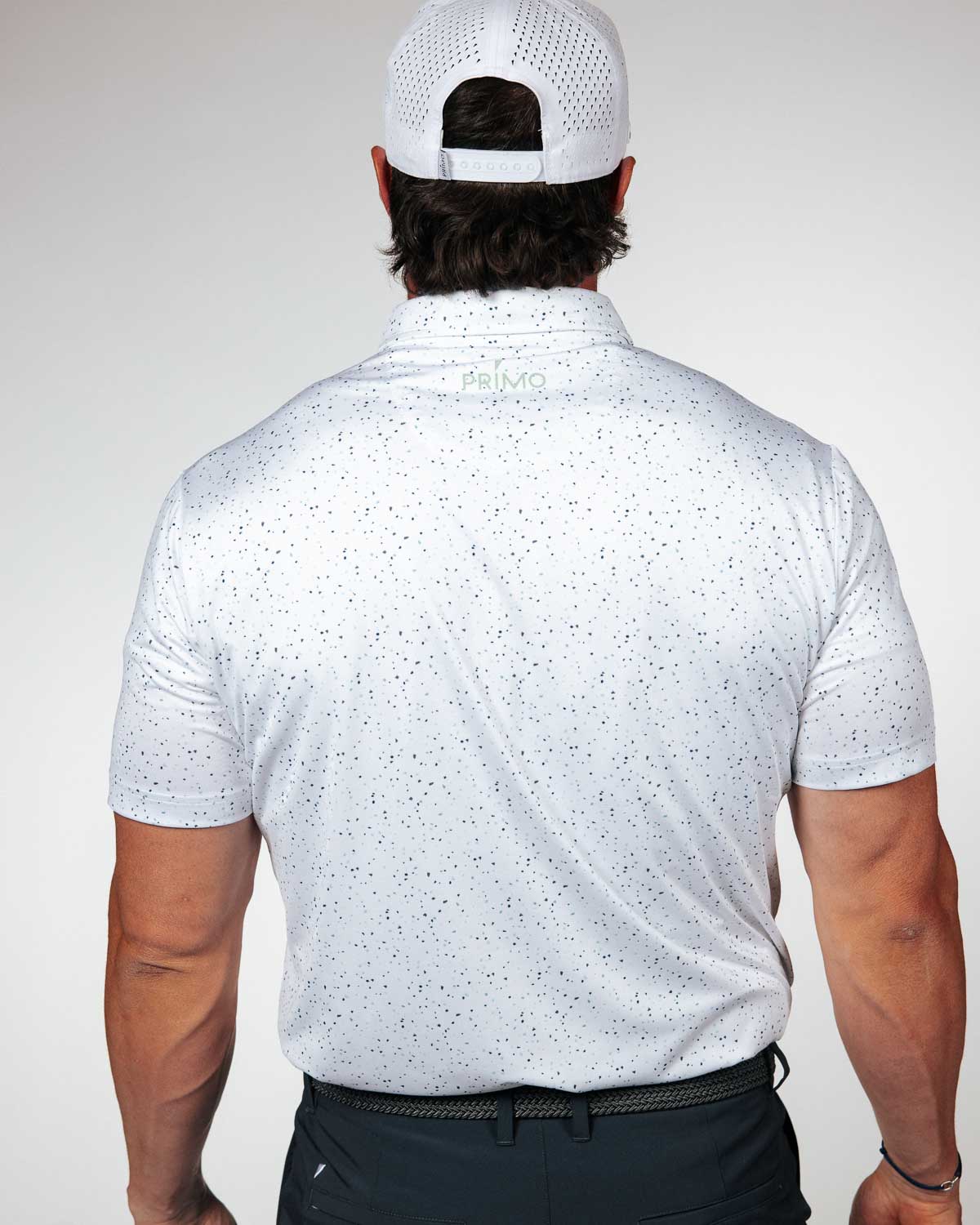 Teal Confetti Classic Polo