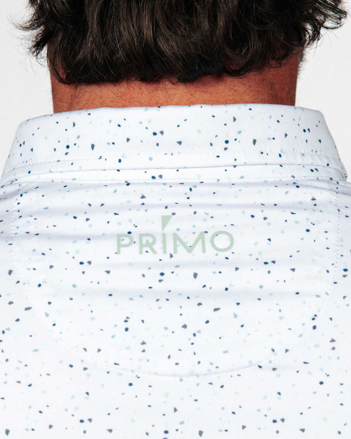 Teal Confetti Classic Polo