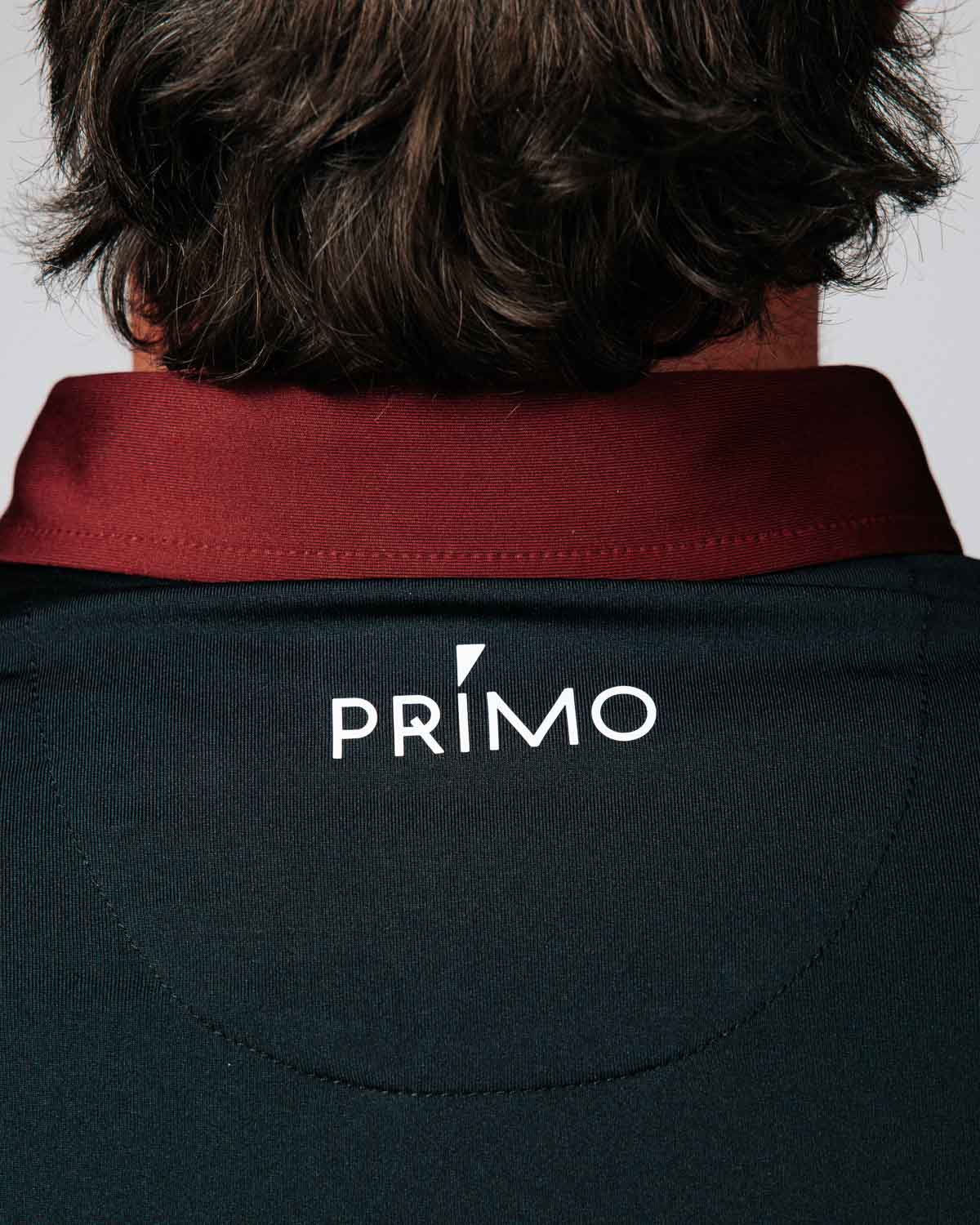 Two Tone Black/Maroon Classic Polo