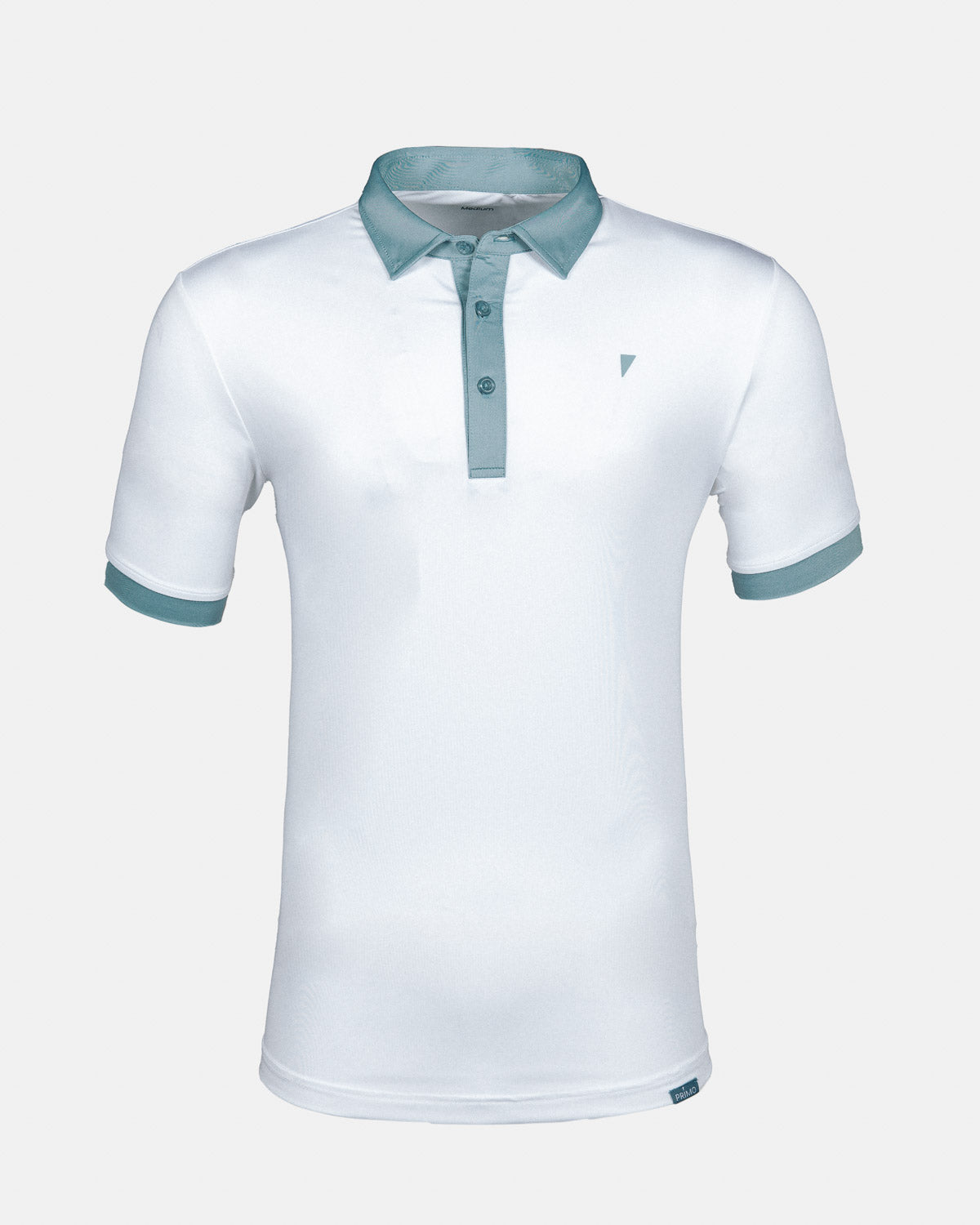 White/Storm Blue Two Tone Classic Polo