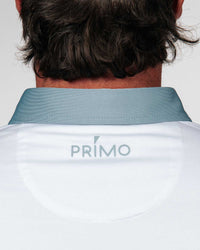 White/Storm Blue Two Tone Classic Polo