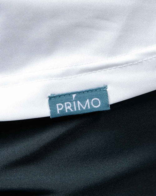 White/Storm Blue Two Tone Classic Polo