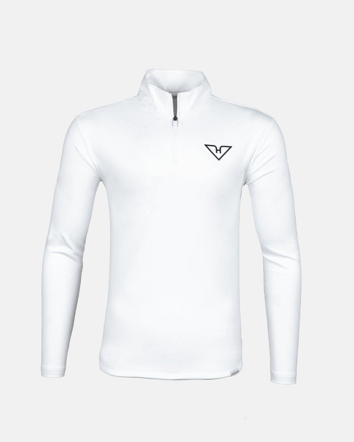 White HyFlyers Quarter Zip